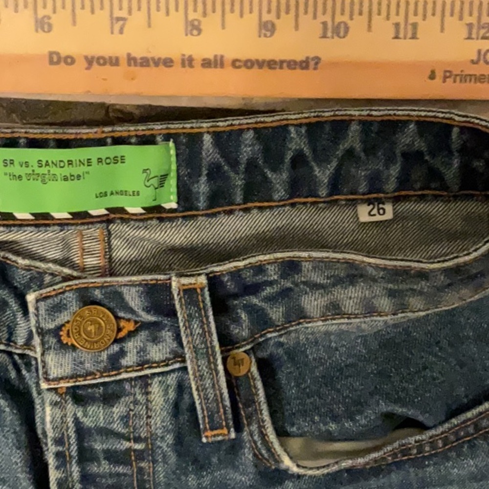 NEW Sandrine Rose x Free People size 26 Straight Fit High Rise Jeans - Picture 6 of 10